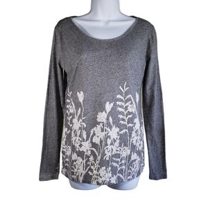 Ann Taylor Factory Long Sleeve Gray Shirt Size S